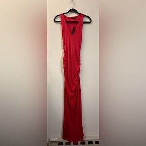 NWT Krisa Revolve Sultry‎ Red Maxi Dress - XS